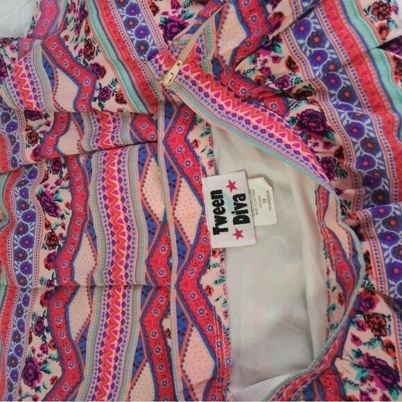 Tween Diva Girl Skirt  fullcolor Size 12 - Picture 11 of 14